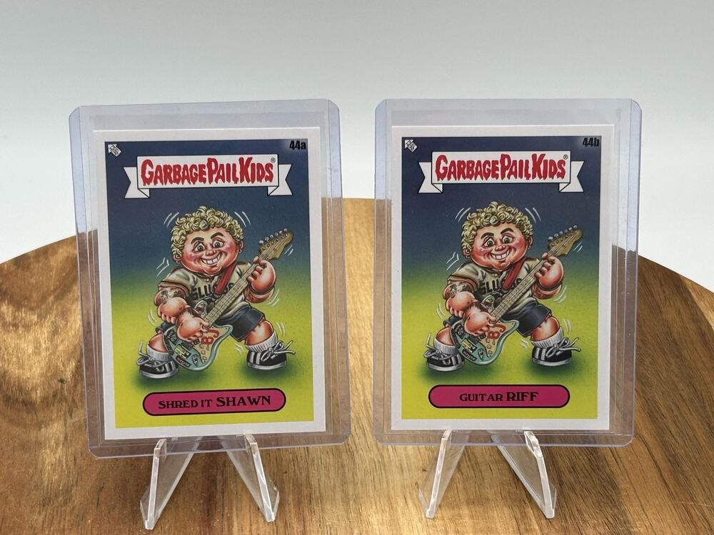Garbage Pail Kids Green Day Shred Shawn Guitar Riff A&B Cards 2 Topps 2025 GPK